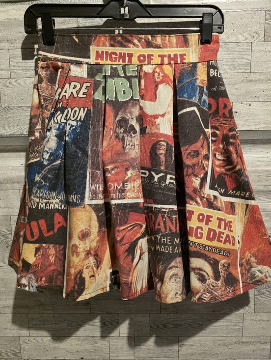 Cruel Candy Dresses & Skirts - Graphic Horror Poster Circle Skirt - Multicolor